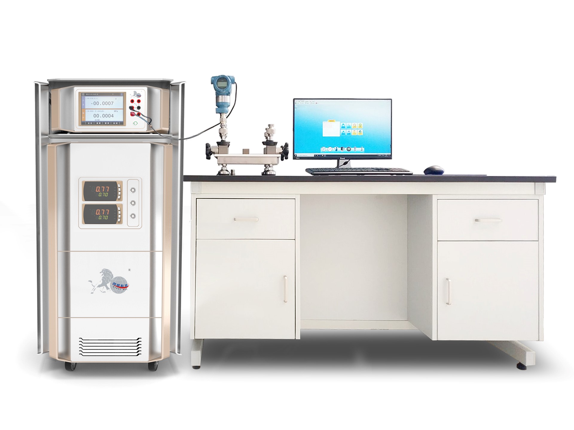 智能壓力控制器全自動檢定校準方案